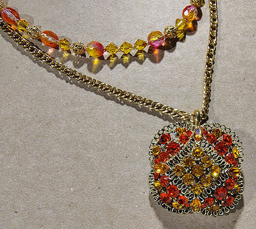 Sparkling Orange & Gold