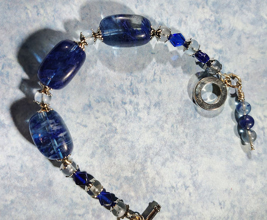 Blueberry Rutilated Quartz Bracelet