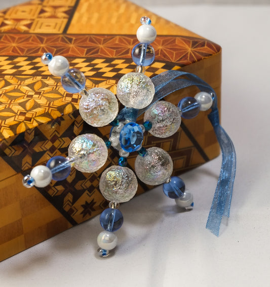 Snowflake in Blue and White