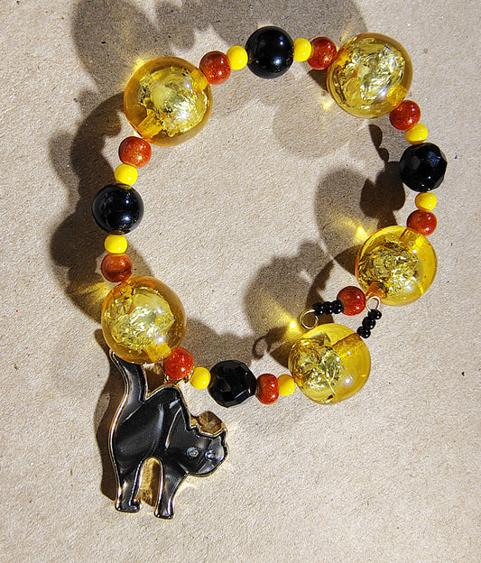 Halloween Cat Bracelet
